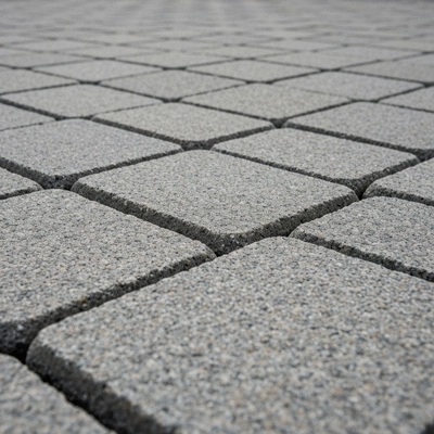 Close-up of durable granite paving stones on a driveway, showing texture and strength, no text, no words, no typography, clean image